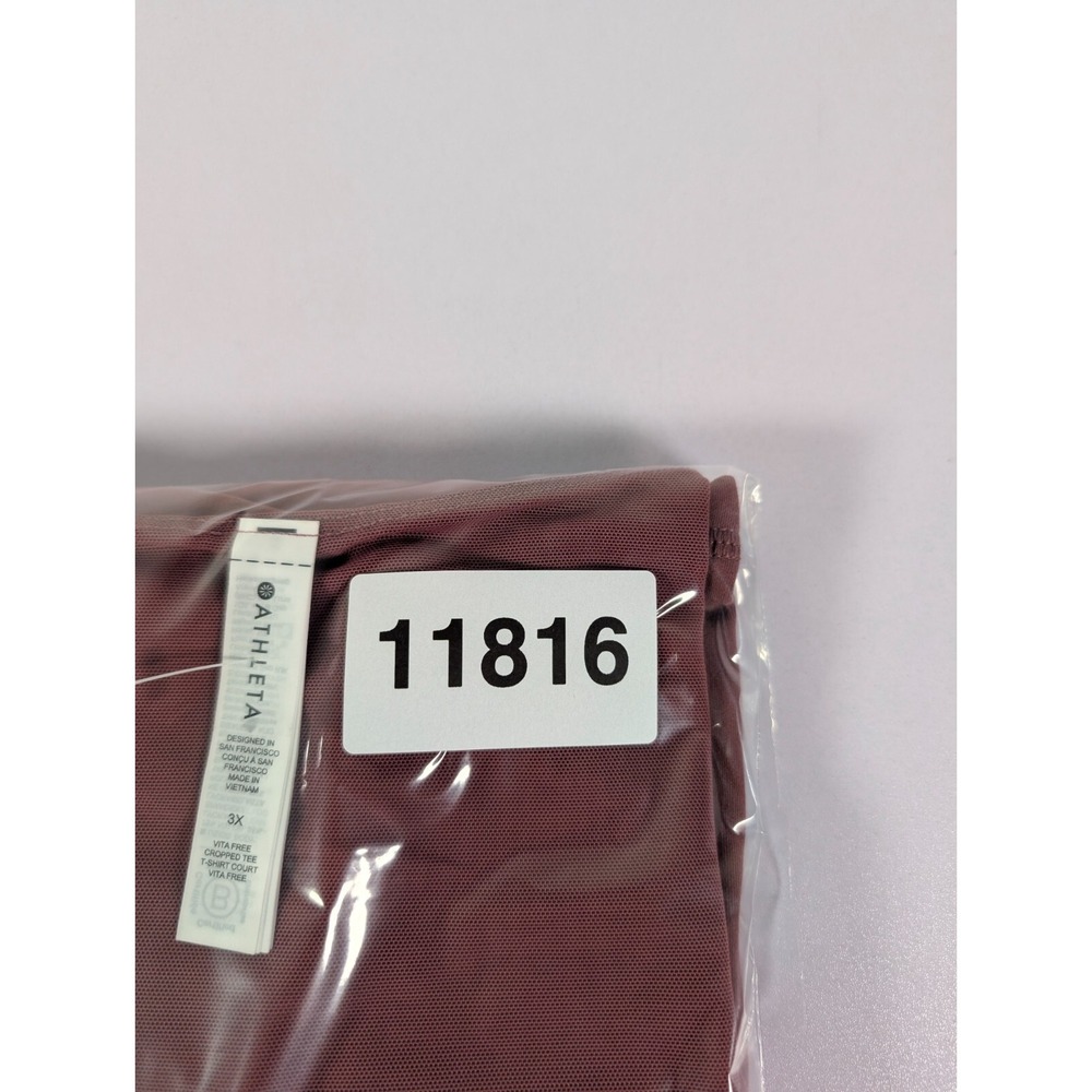 Athleta‎ Top Women's Plus 3X Rose Vita Free Cropped Court Tee T-Shirt New w/Tags - Picture 11 of 11